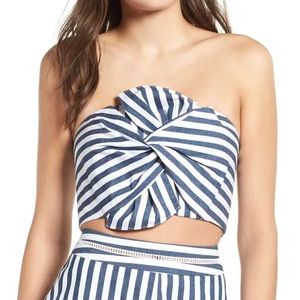 WAYF Durham Knotted Bow Tube Top
